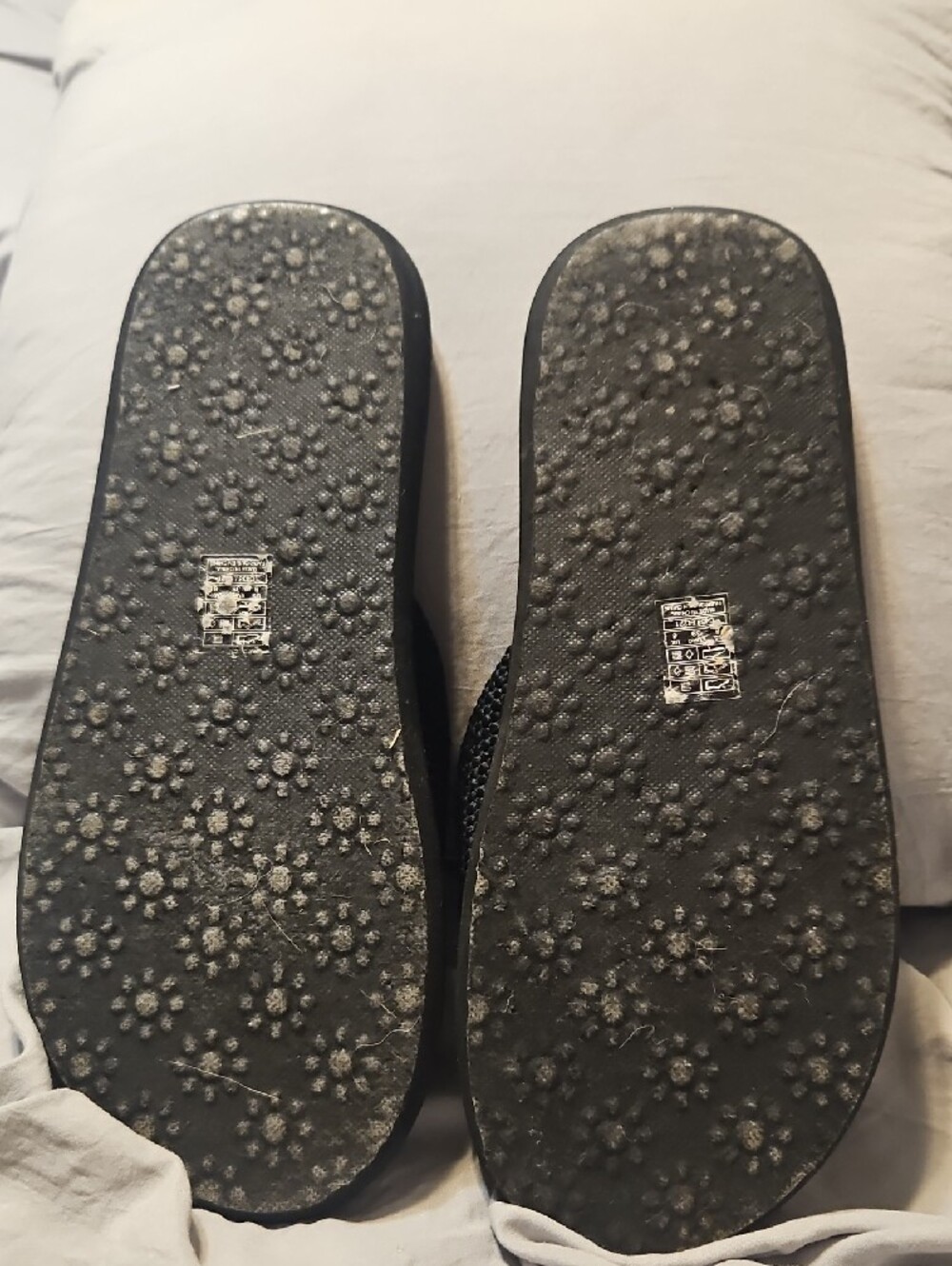 Rocket Dog Black Woven Wedge Flip Flops - Picture 4 of 4